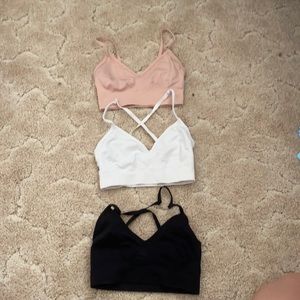 3 for 1 bralettes no padding xs
